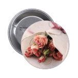 rose with linens button