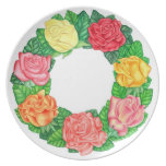 Rose Wreath Plate