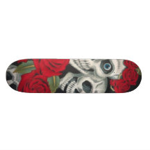 Roses and Death Skateboard