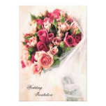 Roses Bouquet Wedding Invitation