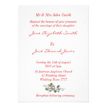 Roses Wedding Invitations