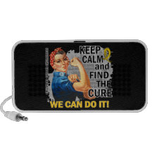 Rosie Keep Calm Childhood Cancer.png iPod Speaker
