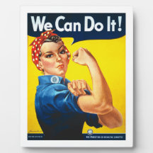 Rosie The Riveter Display Plaques