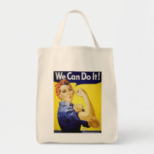 Rosie the Riveter tote Bags