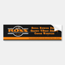 Ross Custom Graphics Bumper Sticker