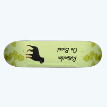 Rottweiler ~ Green Leaves Design skateboards