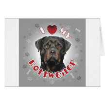 Rottweiler Greeting Card