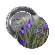 Round Button Purple Iris