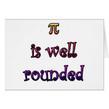 Round Pi Greeting Cards