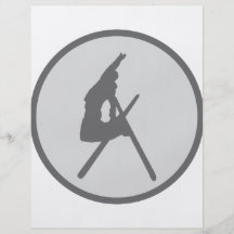 round ski jump icon flyer