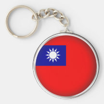 Round Taiwan Keychain
