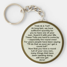 Round Tuit ~ keychain