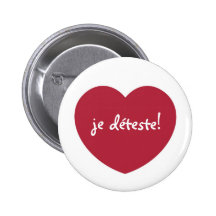 Round Valentine Love Spat Button © 2012 M. Martz