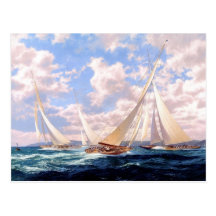 Rounding the buoy post cards