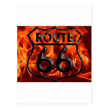Route 66 Fire 1 Postcard
