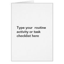 Routine Activity Checklist Cards