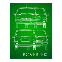 Rover 100 postcard