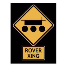rover crossing postcards