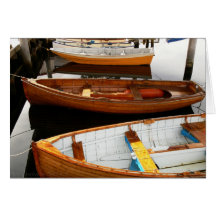 Row of Boats Greeting Cards