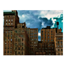 Row of Buildings in New York City Post Cards