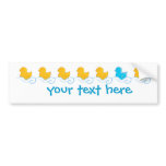 row of cute ducks bumper stickers