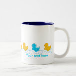 row of cute ducks mugs