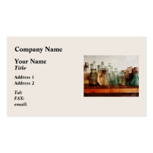 Row of Medicine Bottles Business Card