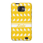 row of white ducks in yellow Samsung Galaxy Case casemate cases