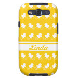 row of white ducks in yellow Samsung Galaxy Case casemate cases