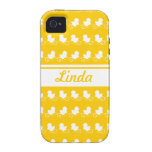 row of white ducks yellow iPhone 4 Case-Mate