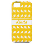 row of white ducks yellow iPhone 5 Case-Mate