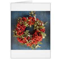 Rowan berries card