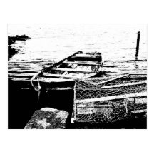 Rowboat postcard