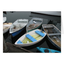 Rowboats In Rockport Greeting Card