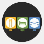 RowChick Eat Sleep Row Stickers