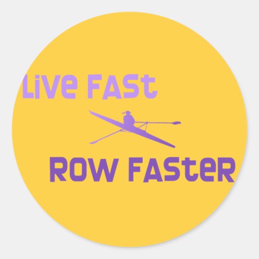 RowChick Live Fast Row Faster Sticker