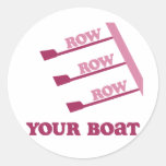 RowChick Row Row Row Your Boat Round Sticker
