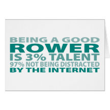 Rower 3% Talent Greeting Cards