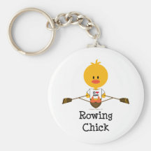Rowing Chick Keychain