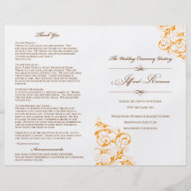 Roxanne's Wedding Program Flyer Design