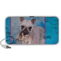 Roxy the Miniature Schnauzer Portable Speaker speakers