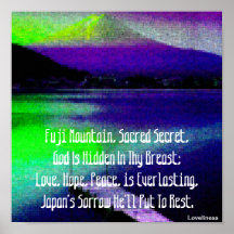 Royal BlueFuji Mountain's Love Secret Poster-Cust.