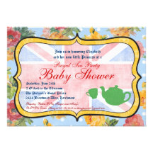 Royal British Baby Shower Invitation