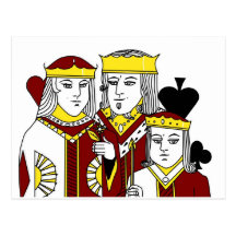 Royal Family portraiture card game poker items Postcards