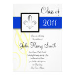 Royal High School Graduation Invitation in Blue
