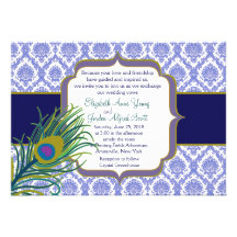 Royal Peacock Wedding Invitation