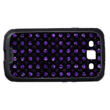 Royal Purple Sequin Effect Dark Spots Phone Cases Samsung Galaxy S3 Case