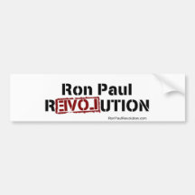 RP revolution bumber sticker Bumper Sticker