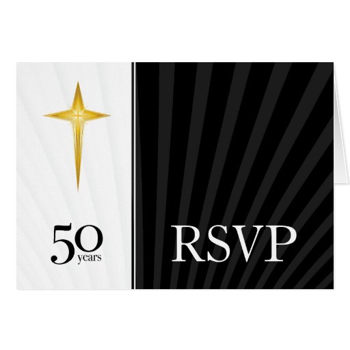 RSVP 50 Year Church Anniversary Cards