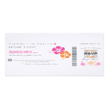 RSVP Boarding Pass Wedding Invite